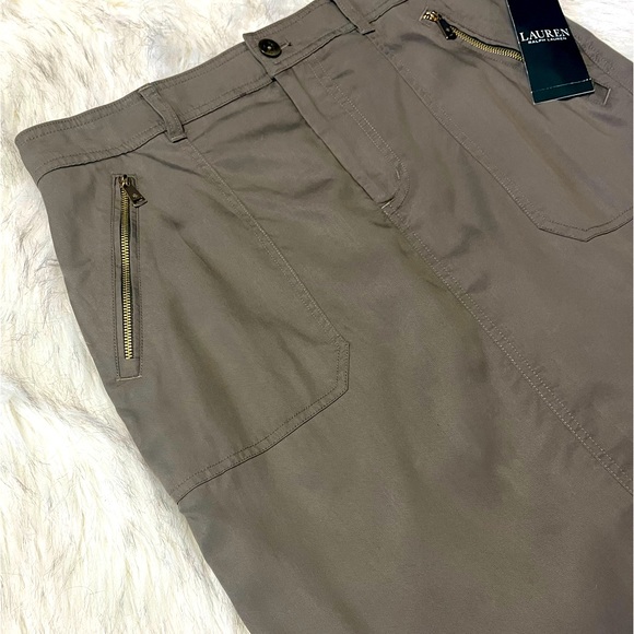 Lauren Ralph Lauren Warm Olive Green Skirt - Picture 3 of 6